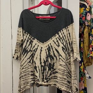 Tie dye free people shirt